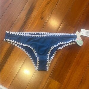 Raisins Blue Bikini Bottoms Swimsuit Separates Medium New 4/25